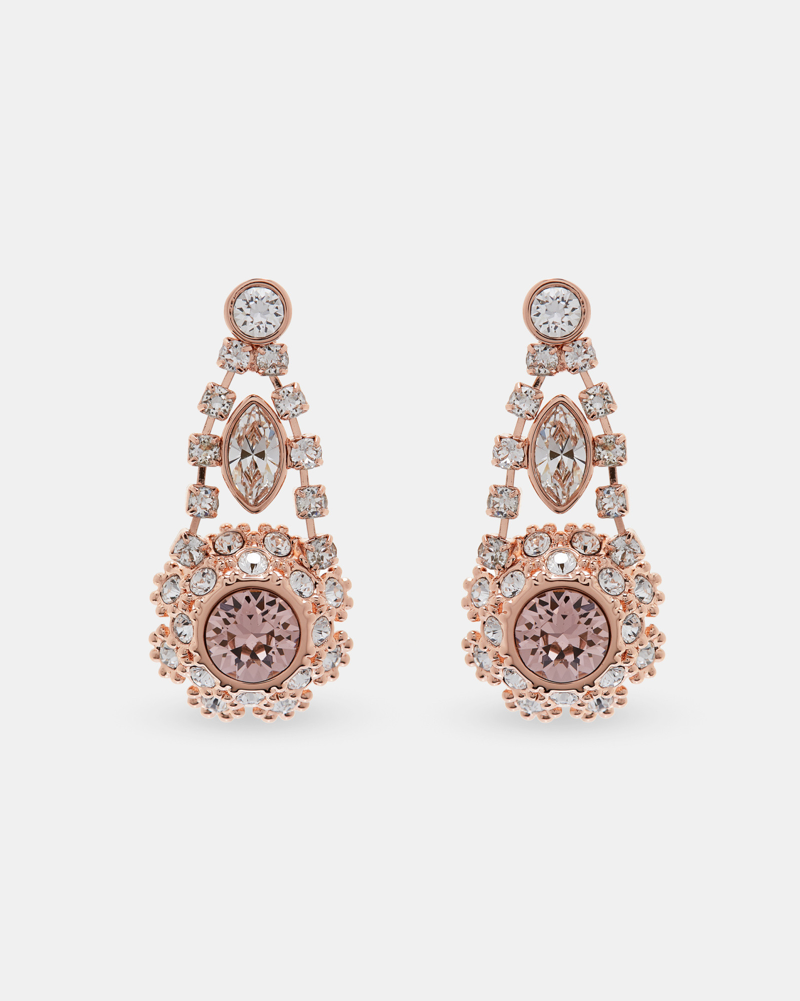 SOMAA Swarovski® daisy lace drop earrings