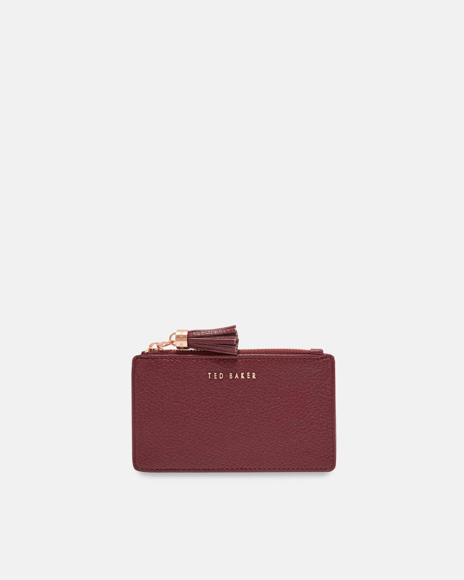 SYDNEE Tassel leather card holder