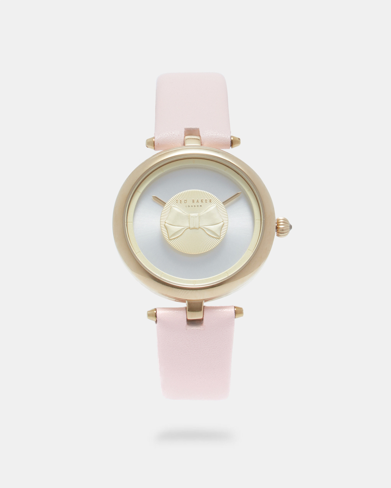 AUDREA Bow detail leather strap watch