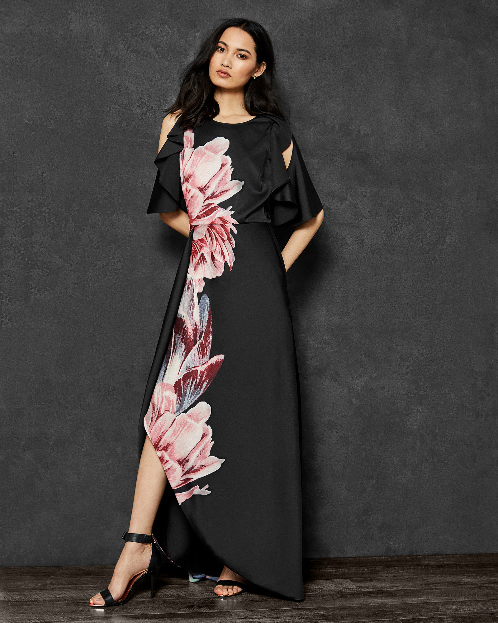 ULRIKA Tranquility ruffle maxi dress