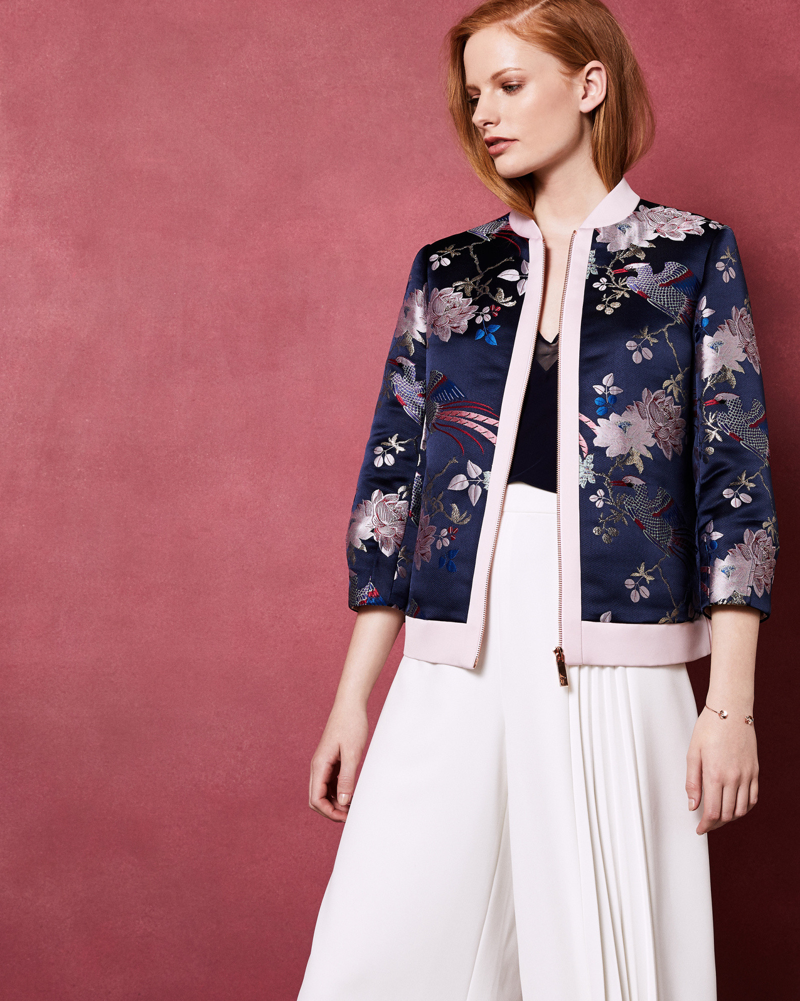 DALALE Chinoiserie Jacquard bomber jacket