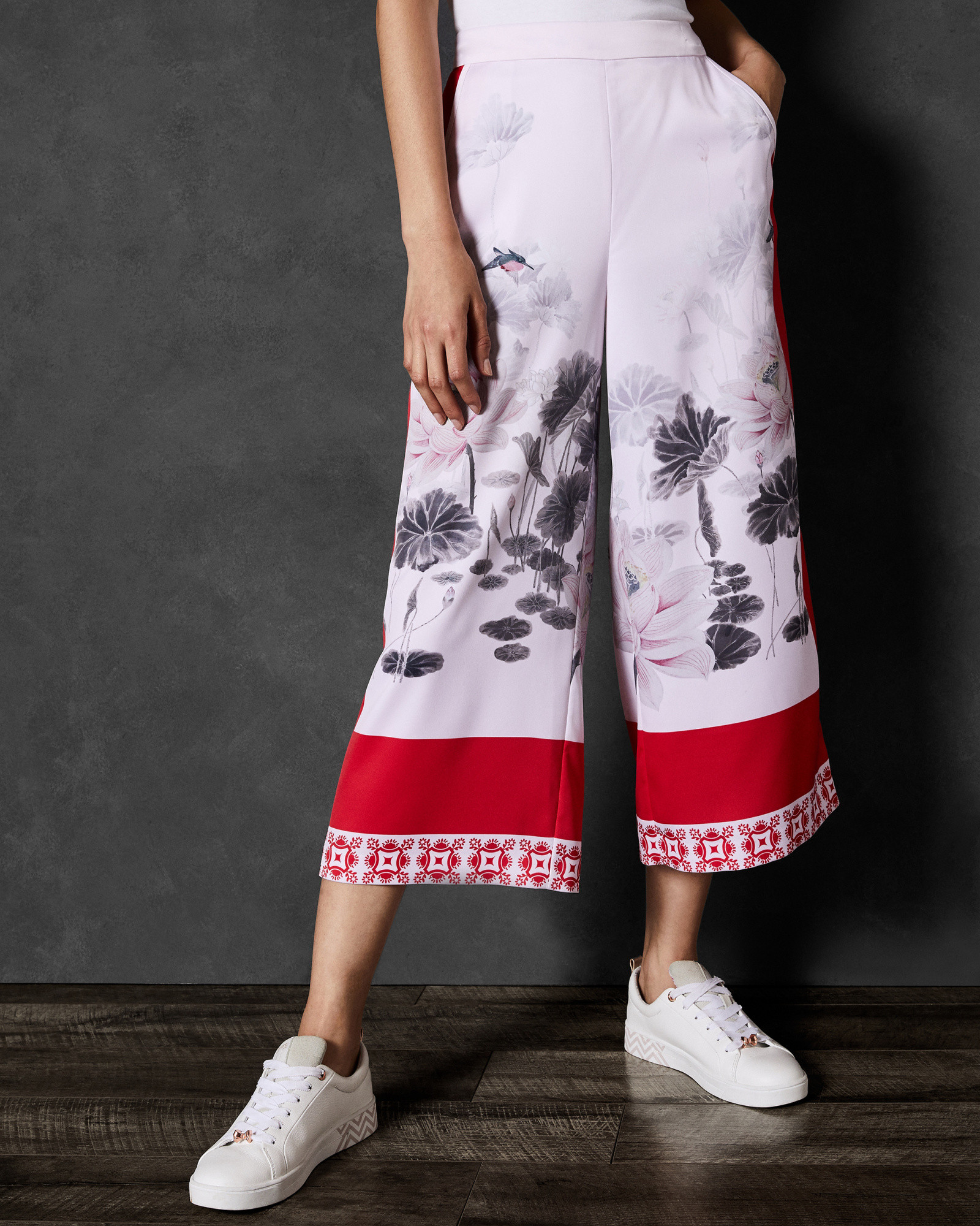 ALANYA Lake of Dreams printed culotte