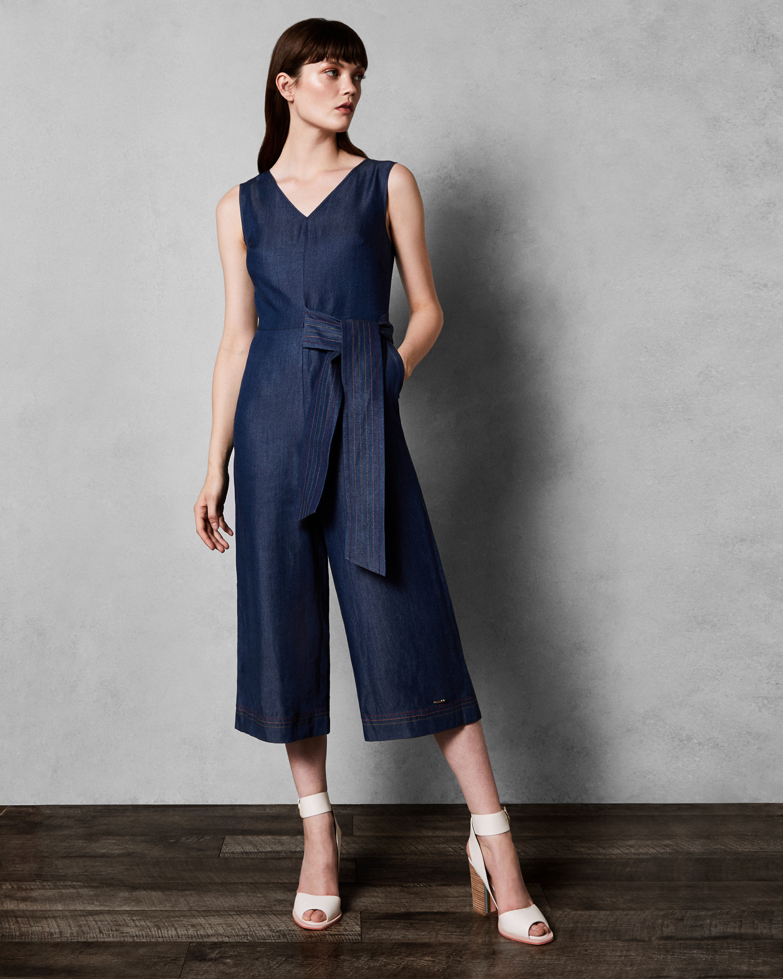 PIPERE Stitch detail jumpsuit