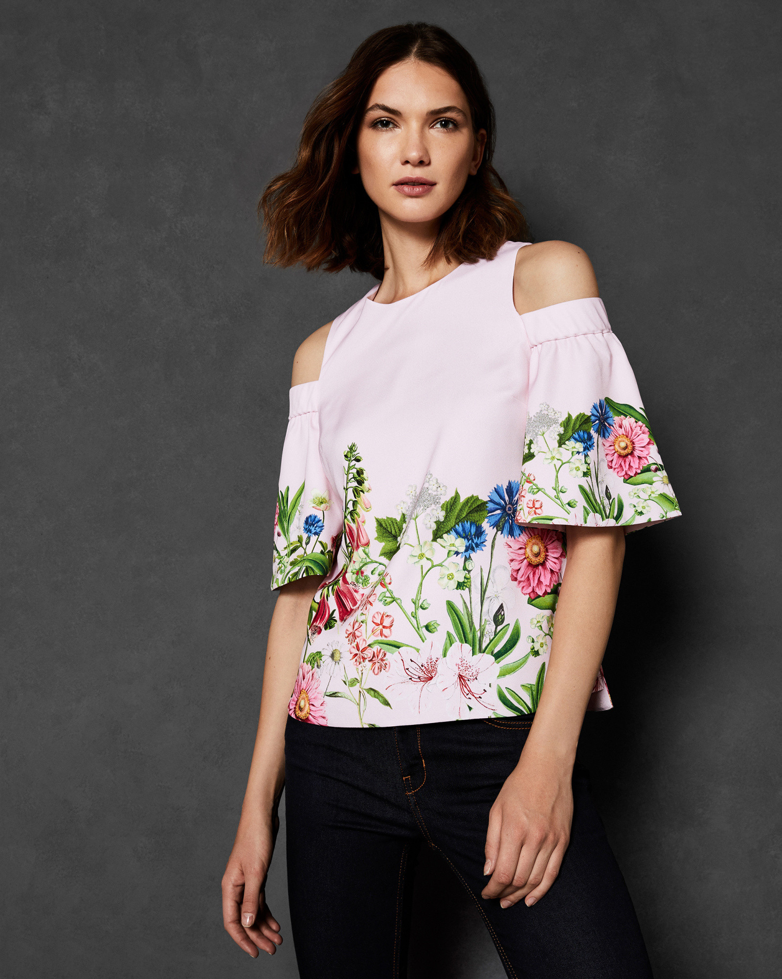 BEYAA Florence cold shoulder top