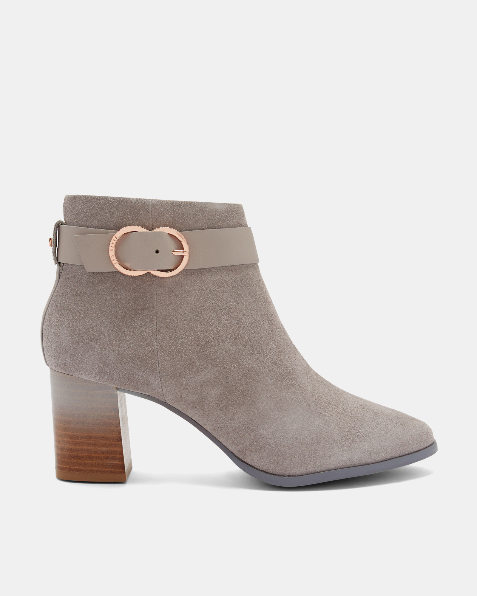 AINTHE Block heel suede boots