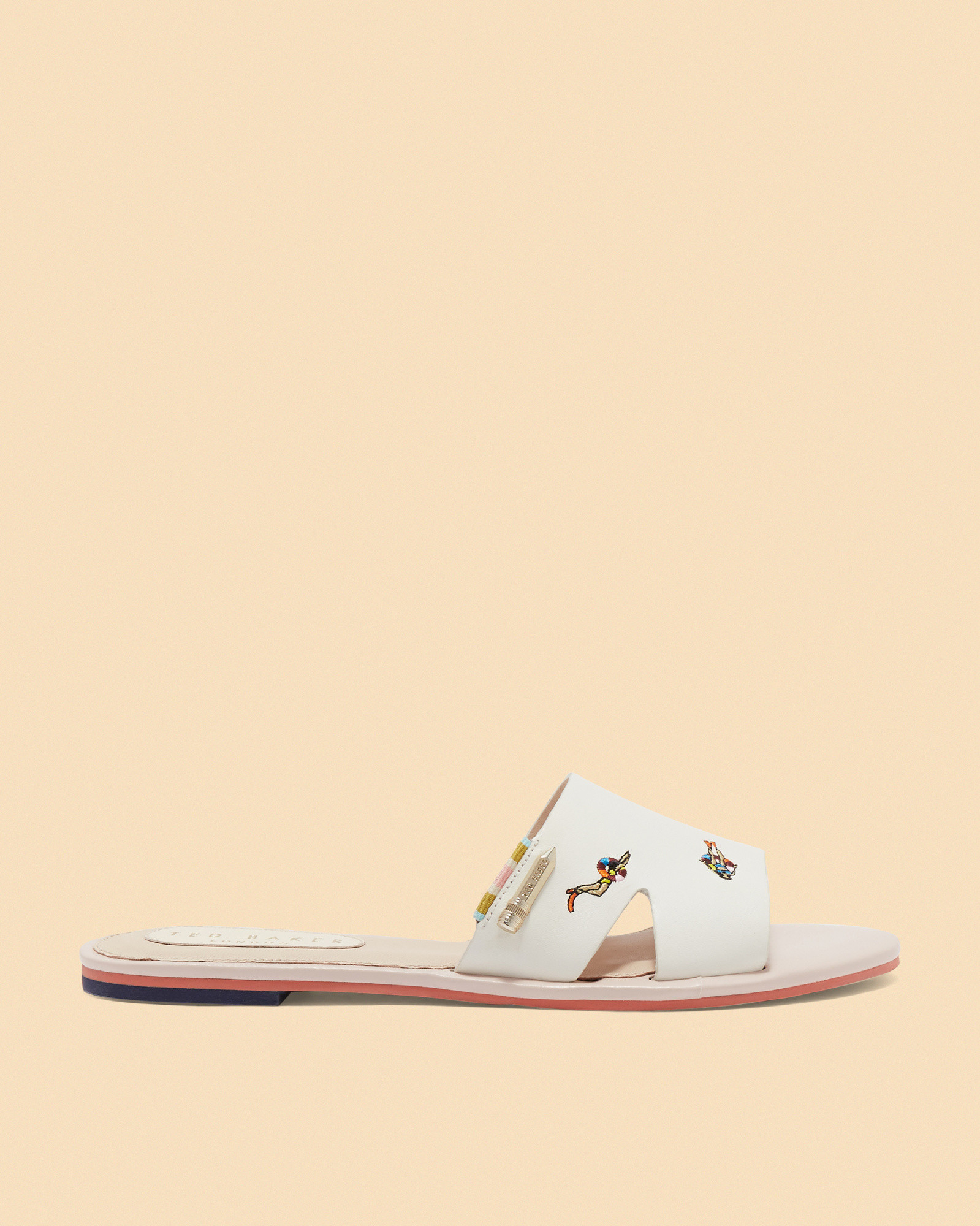 MAIRIN Swimmers embroidered sliders